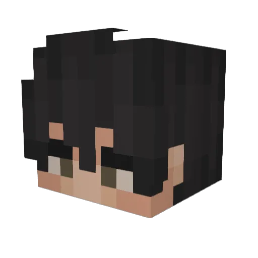 Loilla Minecraft avatar head, 3D render