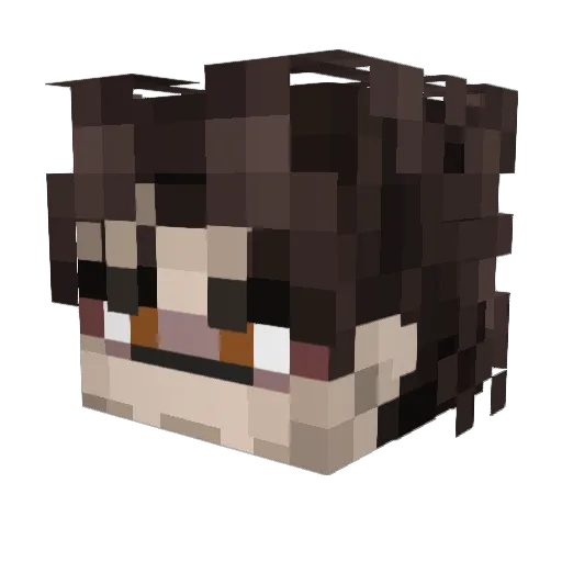 Loitt_ Minecraft avatar head, 3D render