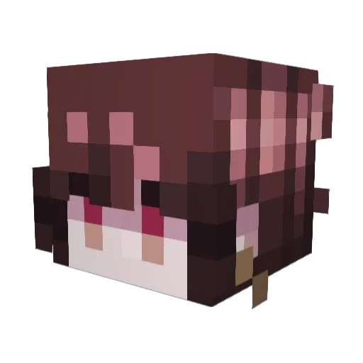 Loiuee Minecraft avatar head, 3D render