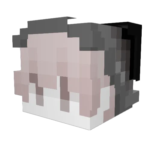 Lojoger Minecraft avatar head, 3D render