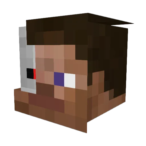 Lojzisss Minecraft avatar head, 3D render