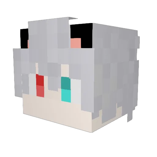 Lok_boy Minecraft avatar head, 3D render