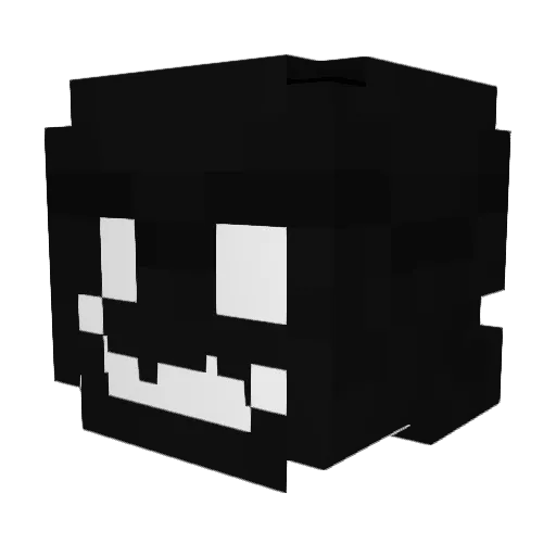 LokaTheMan Minecraft avatar head, 3D render