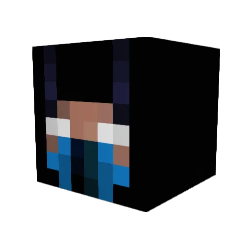 Lokasi Minecraft avatar head, 3D render