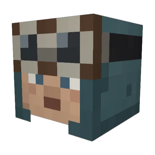 Loke_112 Minecraft avatar head, 3D render