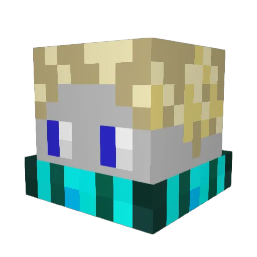 Loken57104 Minecraft avatar head, 3D render