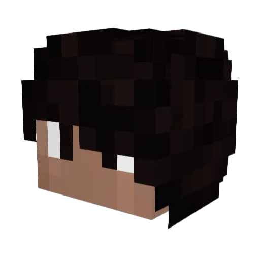 Loki606 Minecraft avatar head, 3D render