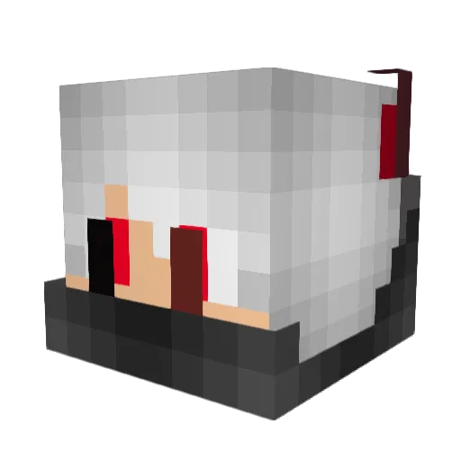Loki786 Minecraft avatar head, 3D render