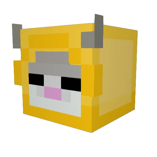 LokiFlukie Minecraft avatar head, 3D render