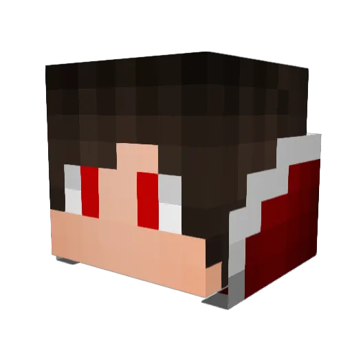 LokiMikaelson Minecraft avatar head, 3D render