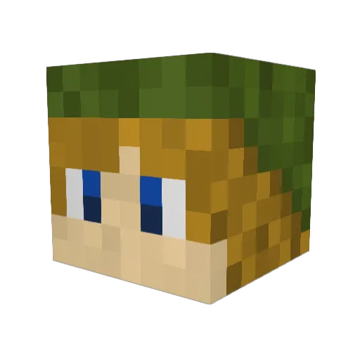 LokiReborn117 Minecraft avatar head, 3D render