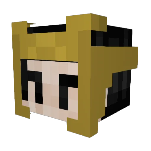 LokiThePoet Minecraft avatar head, 3D render