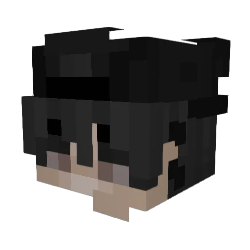 Loki_05 Minecraft avatar head, 3D render
