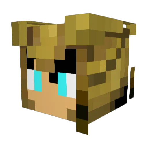 Loki_1995 Minecraft avatar head, 3D render