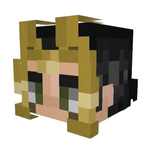 Loki_Thereal Minecraft avatar head, 3D render