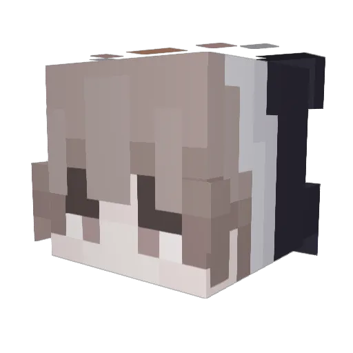 Lokiando_T Minecraft avatar head, 3D render
