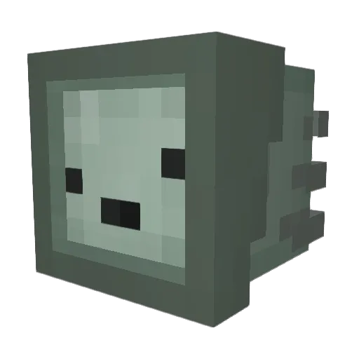Lokifis Minecraft avatar head, 3D render