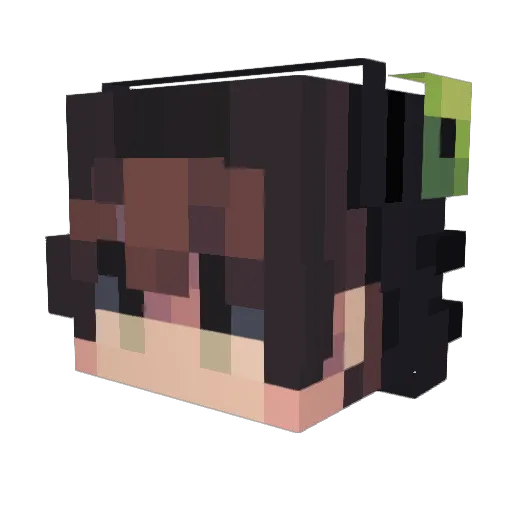 Lokii_VT Minecraft avatar head, 3D render