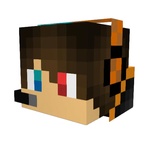 Lokinho357 Minecraft avatar head, 3D render