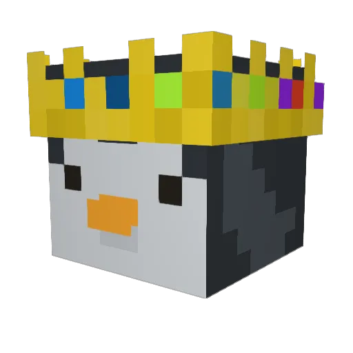 Lokinuko Minecraft avatar head, 3D render