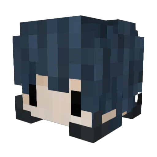 Lokirovskii Minecraft avatar head, 3D render