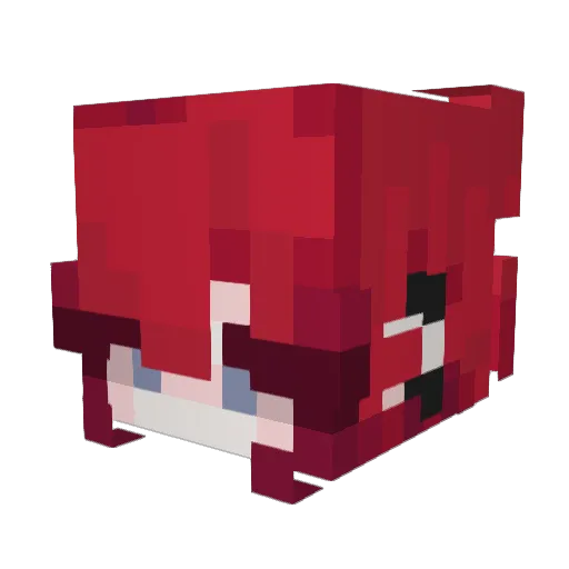 LokitheMagpie Minecraft avatar head, 3D render