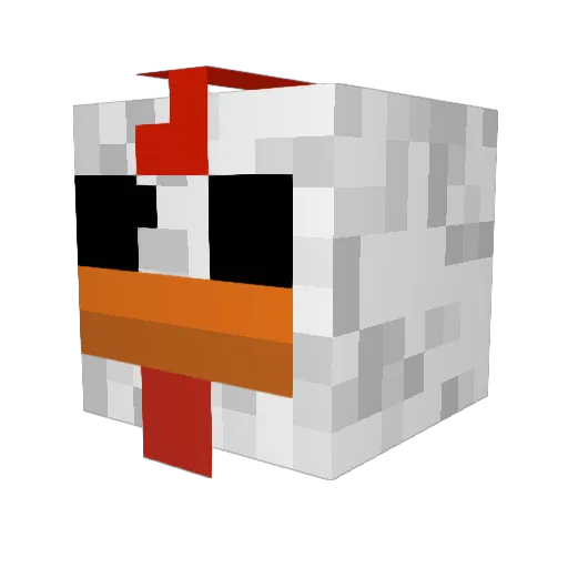 LokkiZh Minecraft avatar head, 3D render