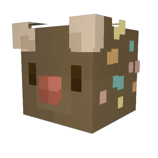 Lokkitan Minecraft avatar head, 3D render