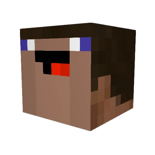 Lokkk269 Minecraft avatar head, 3D render