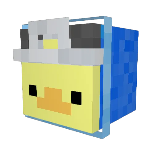 Loko137 Minecraft avatar head, 3D render