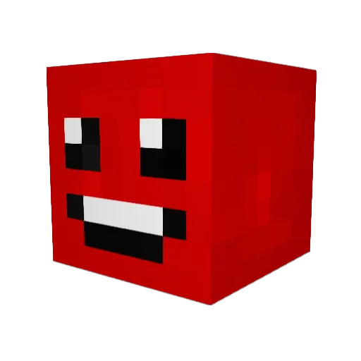 LokoFive Minecraft avatar head, 3D render