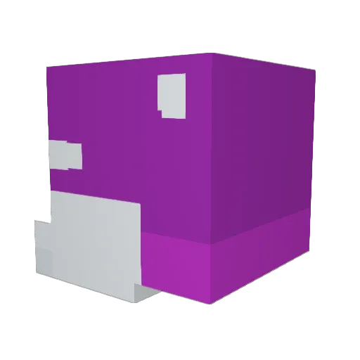 Lokoshoter Minecraft avatar head, 3D render