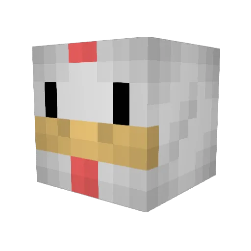 Lokotta Minecraft avatar head, 3D render