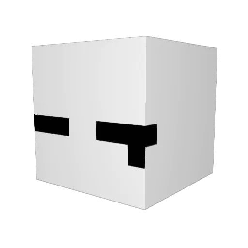 Loksmir Minecraft avatar head, 3D render