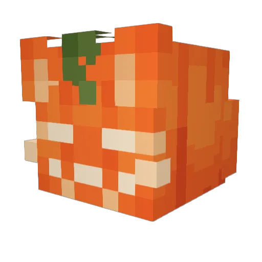 Lokyfi Minecraft avatar head, 3D render