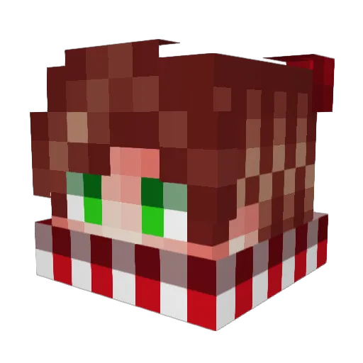 Lol4ka_001 Minecraft avatar head, 3D render