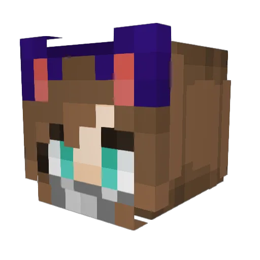 LolAndy26 Minecraft avatar head, 3D render