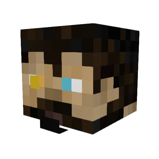 LolGuy_020 Minecraft avatar head, 3D render
