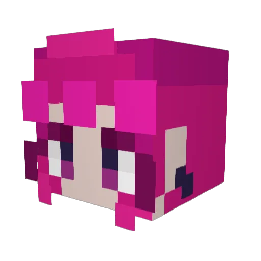 LolKMal Minecraft avatar head, 3D render