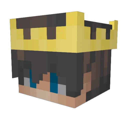 LolTeamers Minecraft avatar head, 3D render