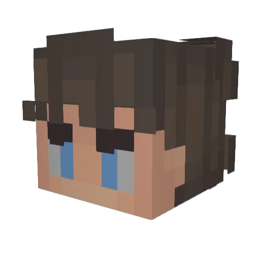 LolTyker Minecraft avatar head, 3D render