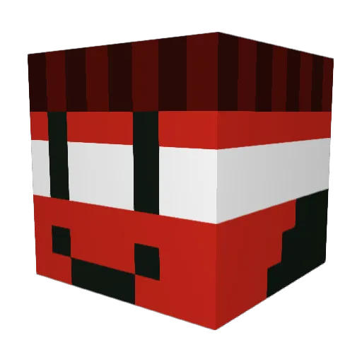 Lol_Kapitan Minecraft avatar head, 3D render