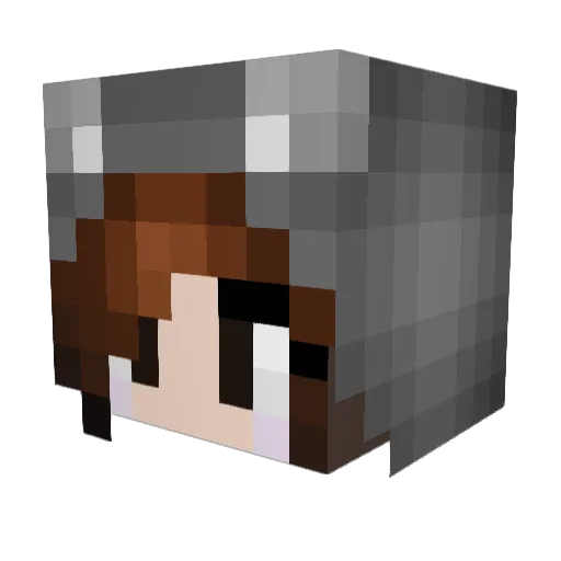 LolaCoolH Minecraft avatar head, 3D render