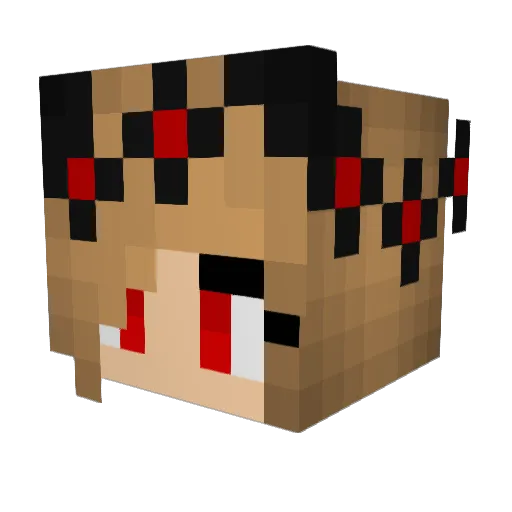 Lola_Sun Minecraft avatar head, 3D render