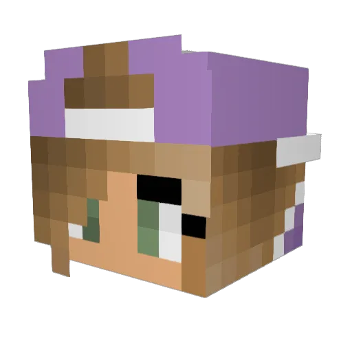 Lolaita_07 Minecraft avatar head, 3D render