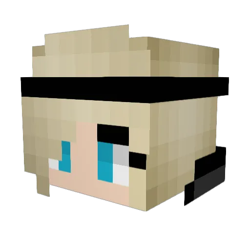 Lolalove2004 Minecraft avatar head, 3D render