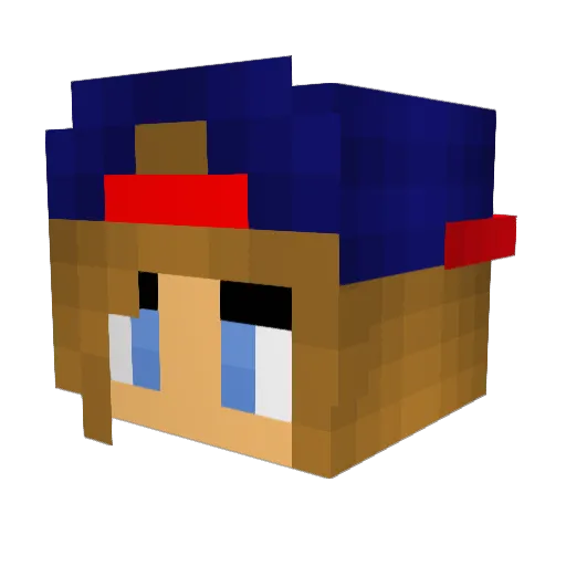 Lolamatrix99 Minecraft avatar head, 3D render
