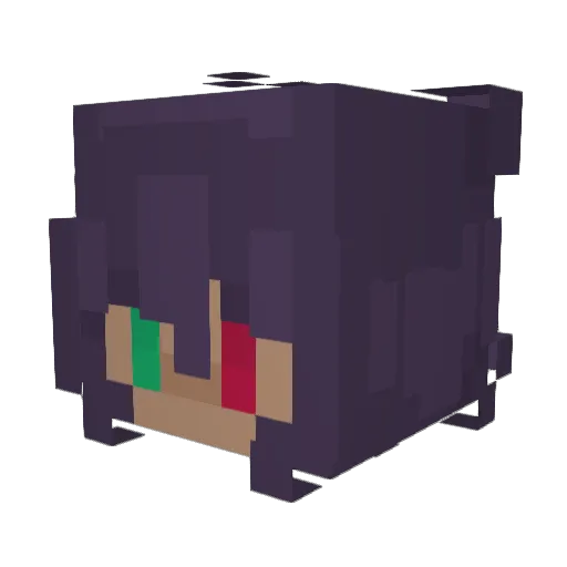 LolbitMercyKyle Minecraft avatar head, 3D render