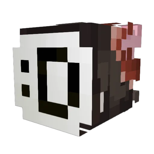 Lolbitt44 Minecraft avatar head, 3D render