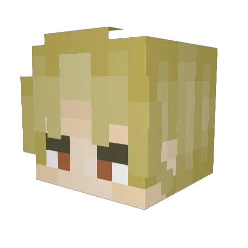Lolbruh1 Minecraft avatar head, 3D render